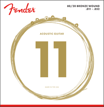 Load image into Gallery viewer, FENDER 80/20 Bronze Acoustic Strings, Ball End