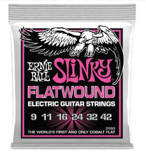Charger l'image dans la galerie, Ernie Ball Flatwound Electric Guitar Strings Slinky Series – Professional Tone - All Gauges