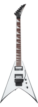 Charger l'image dans la galerie, Jackson JS Series King V™ JS32, Amaranth Fingerboard, White with Black Bevels Flying V Electric Guitar - See Description