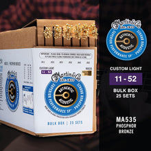 Charger l'image dans la galerie, Martin Authentic Acoustic Guitar Strings, Superior Performance 25 SETS BULK BOX
