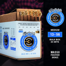 Charger l'image dans la galerie, Martin Authentic Acoustic Guitar Strings, Superior Performance 25 SETS BULK BOX