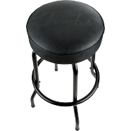 Fender® Embossed Black Logo Barstool, Black Fender® Embossed Black Logo Barstool, Black