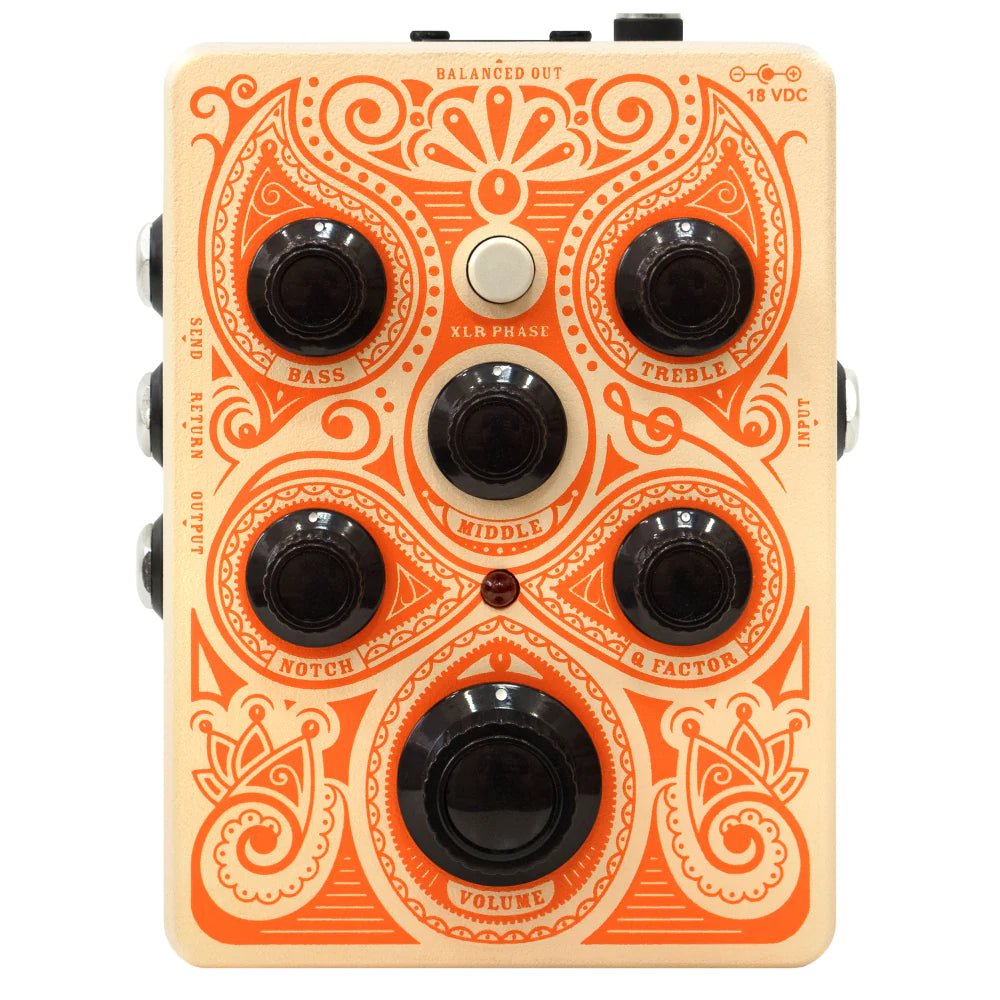 notch filter pedal Orange Acoustic Preamp EQ Pedal