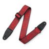 Charger l'image dans la galerie, Levy’s 2-Inch Wide Polyester Guitar Strap with Dark Red & Red Scanned Skull Motif - MPD2-114