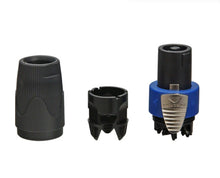 Load image into Gallery viewer, Neutrik NL4FX - Black SPX Speakon Connector -4 Pole 50 Amp Version