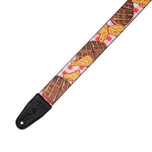 Load image into Gallery viewer, Levy's MPD2-118 Polyester Guitar Strap -Chicken & Waffles Motif