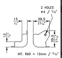 Charger l'image dans la galerie, Corner - 2-Leg Notched Black