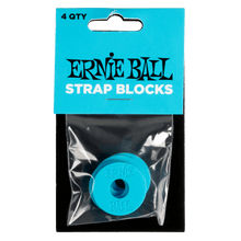 Charger l'image dans la galerie, Ernie Ball Strap Blocks - Lot de 4 - Noir/Rouge