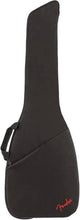 Load image into Gallery viewer, Fender FB405 black electric bass gig bag with padded protection and storage pocket