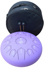Charger l'image dans la galerie, Tongue Drum / Steel Handpan Drum avec accessoires 13 notes / 12 pouces