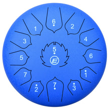Charger l'image dans la galerie, Tongue Drum / Steel Handpan Drum avec accessoires 13 notes / 12 pouces