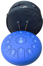 Charger l'image dans la galerie, Tongue Drum / Steel Handpan Drum avec accessoires 13 notes / 12 pouces