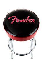 Load image into Gallery viewer, Fender Red Sparkle Logo Barstool - 30''