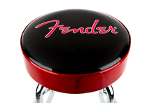 Load image into Gallery viewer, Fender Red Sparkle Logo Barstool - 30''