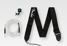 Load image into Gallery viewer, FENDER ACCESSORY ESSENTIALS PACK - CABLE, CLIP-ON TUNER, STRAP 0992018005