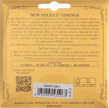 Load image into Gallery viewer, Aquila 8U Nylgut Concert Low-G Tuning Ukulele Strings - Concert (Wound Low G)