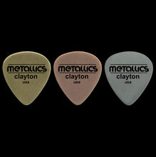 Load image into Gallery viewer, Clayton Metal Picks - 3 Pack - Various Finishes