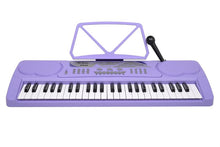Load image into Gallery viewer, 49 Note Kids Keyboard with Microphone, Music Rack & AC Adaptor