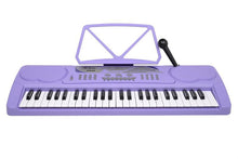 Load image into Gallery viewer, 49 Note Kids Keyboard with Microphone, Music Rack & AC Adaptor