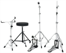 Load image into Gallery viewer, Gretsch Drums Energy 5-Piece Drum Set with Hardware Package & Cymbals - Blue Sparkle
