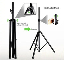 Charger l'image dans la galerie, Heavy Duty Tripod Speaker Stand with Speaker Mounting Plate