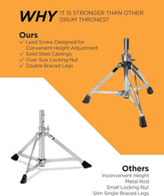 Charger l'image dans la galerie, Avatar THR161 Heavy Duty Luxury Drum Throne Seat - Motorcycle Style