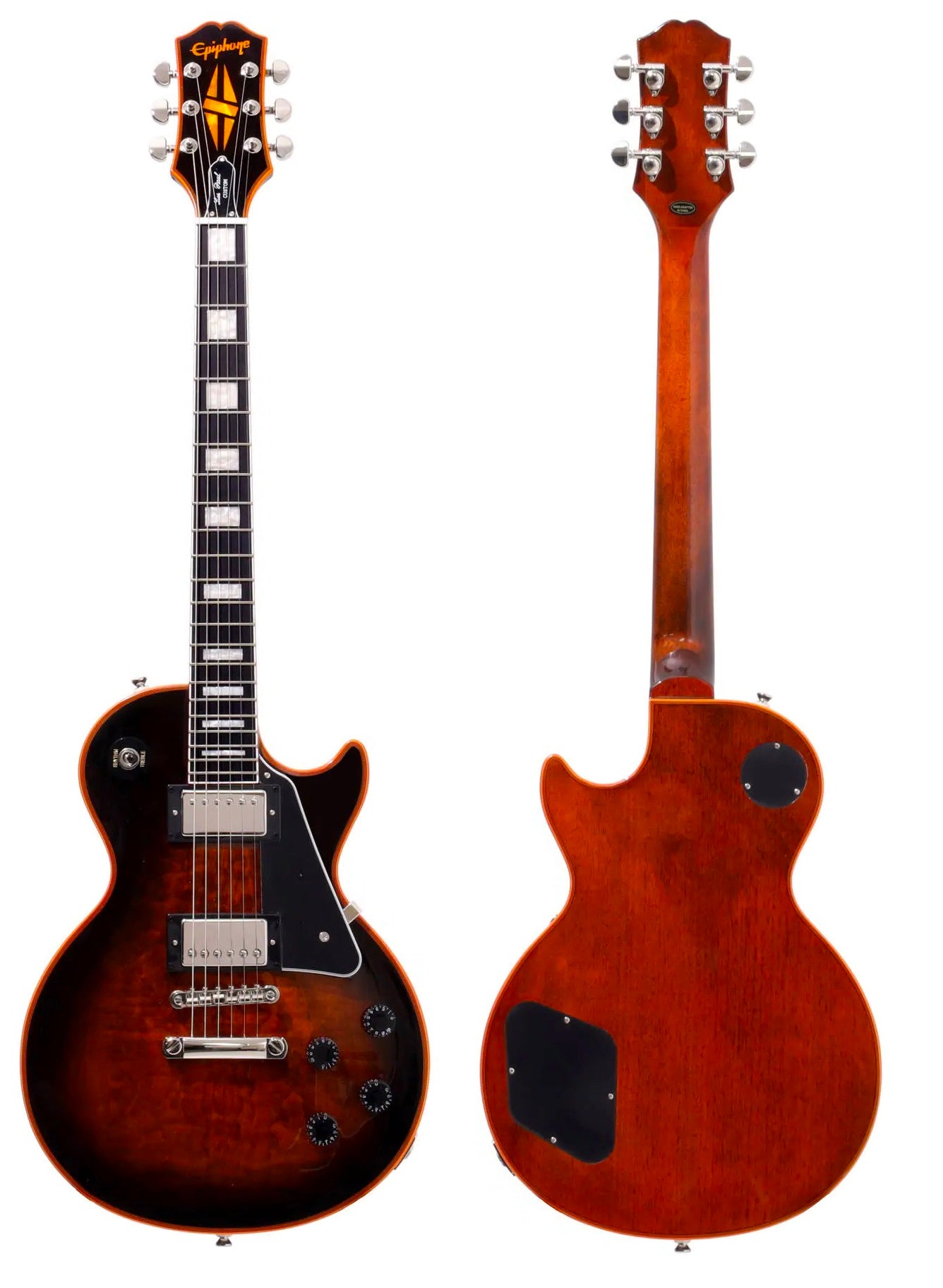 Epiphone Les Paul Custom Widow Electric Guitar with Gigbag - Orange