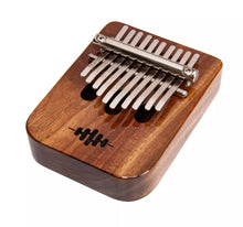 Load image into Gallery viewer, Kalimba 10 Keys Gloss lacquer over solid exotic black walnut with Carrying Bag, Tuning Key and more