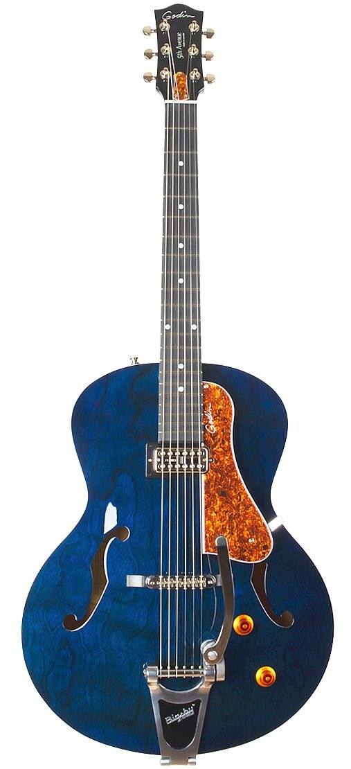 Godin 047826 / 050956 5th Avenue Night Club Indigo Blue Acoustic Elect
