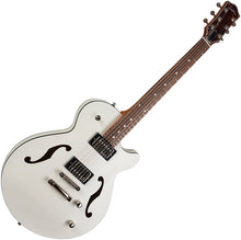 Charger l'image dans la galerie, Godin 050222 Montreal Premiere HT Trans White 6 String RH Hollowbody Guitar MADE In CANADA