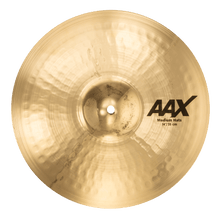 Load image into Gallery viewer, SABIAN 21402XCB 14 inch AAX Medium Hi Hat Cymbal with brilliant finish and visible hammering detail