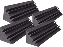 Charger l'image dans la galerie, 4 pack acoustic studio bass traps foam panels for sound absorption and noise reduction