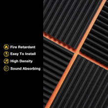 Charger l'image dans la galerie, Mousse de panneau de studio acoustique avec plus de cales 2" X 12" X 12" insonorisation, absorption acoustique