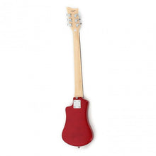Load image into Gallery viewer, Hofner HOF-HCT-SH-DLX- R-O Deluxe Shorty Electric Travel Guitar - Red - with Gig Bag