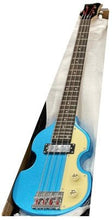 Charger l'image dans la galerie, Hofner Shorty Violin Bass CT Blue (Beatles Bass Style) Comprend un sac de voyage