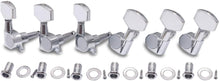 Charger l'image dans la galerie, Cordes scellées Tuning Pegs Keys Machines Heads Tuners 3L 3R Guitare électrique Pièces de rechange pour guitare acoustique Chrome.