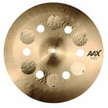 Charger l'image dans la galerie, Sabian 14 inch AAX Zen Effects cymbal with holes and riveted discs for sizzle sound