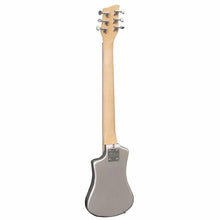 Charger l'image dans la galerie, Hofner HCT-SH-SBT-O Shorty Travel Electric Guitar Metallic Silver with Gig Bag