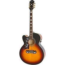 Charger l'image dans la galerie, Epiphone J-200EC Studio Left-handed Acoustic-Electric Guitar - Vintage Sunburst-(7757740867839)