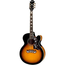Charger l'image dans la galerie, Epiphone J-200EC Studio Acoustic-Electric Guitar - Vintage Sunburst-(7763990479103)