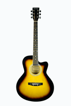 Charger l'image dans la galerie, Huntington USA thin line dreadnought cutaway acoustic guitar with basswood plywood body and cutaway design