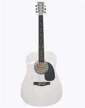 Charger l'image dans la galerie, Huntington USA dreadnought acoustic guitar 41 inch steel string white gloss finish