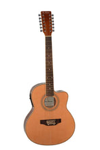 Load image into Gallery viewer, De Rosa USA 12 string acoustic electric guitar with cutaway and thin line body