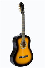Load image into Gallery viewer, Huntington USA full size classical guitar with basswood body and catalpa neck, fingerboard, and bridge.
