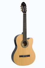 Load image into Gallery viewer, Huntington USA cutaway acoustic electric classical guitar with basswood body and 3-band EQ system
