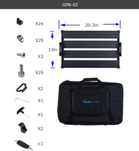 Charger l'image dans la galerie, Pédalier de guitare - Guitto Fixture Blocks Pédalier à effets fixes en alliage d'aluminium super léger avec sac de transport, plus de velcro (GPB-02 taille moyenne : 51,7 x 33,2 cm)