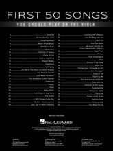 Charger l'image dans la galerie, LES 50 PREMIÈRES CHANSONS À JOUER À L'ALTO Une collection incontournable de chansons bien connues !