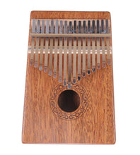 Charger l'image dans la galerie, Kalimba 17 touches en acajou massif avec sac de transport, clé de réglage