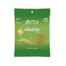 Charger l'image dans la galerie, Martin M610 Premium Polygut concert ukulele strings in green packaging with palm tree design