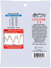 Load image into Gallery viewer, MARTIN MA150T MEDIUM 13 - 56 BRONZE 80/20 AUTHENTIC ACOUSTIC LIFESPAN® 2.0 GUITAR STRINGS